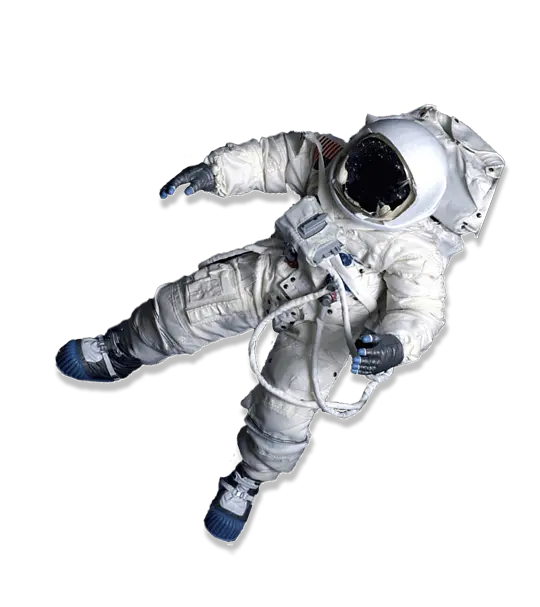 Astronauta flotando representando innovación y exploración espacial del proyecto NTBeyonder